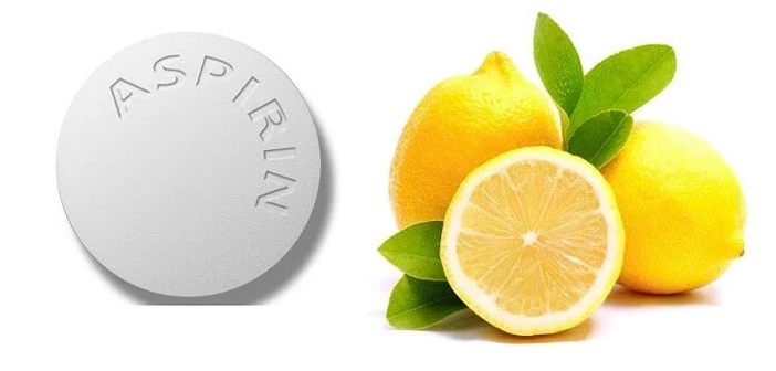 Aspirin ve Limon Suyu Yüz Maskesi